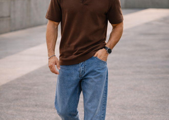 Brown Polo & Indigo Jeans | Timeless Sophistication in Quiet Romance 🧘‍♀️ 🧘‍♀️ 766