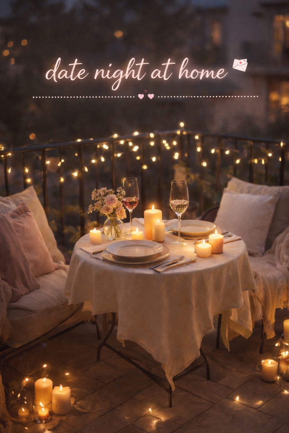 poetry of falling in love • Elegant Romance in a Cozy Balcony Haven 🤎 712