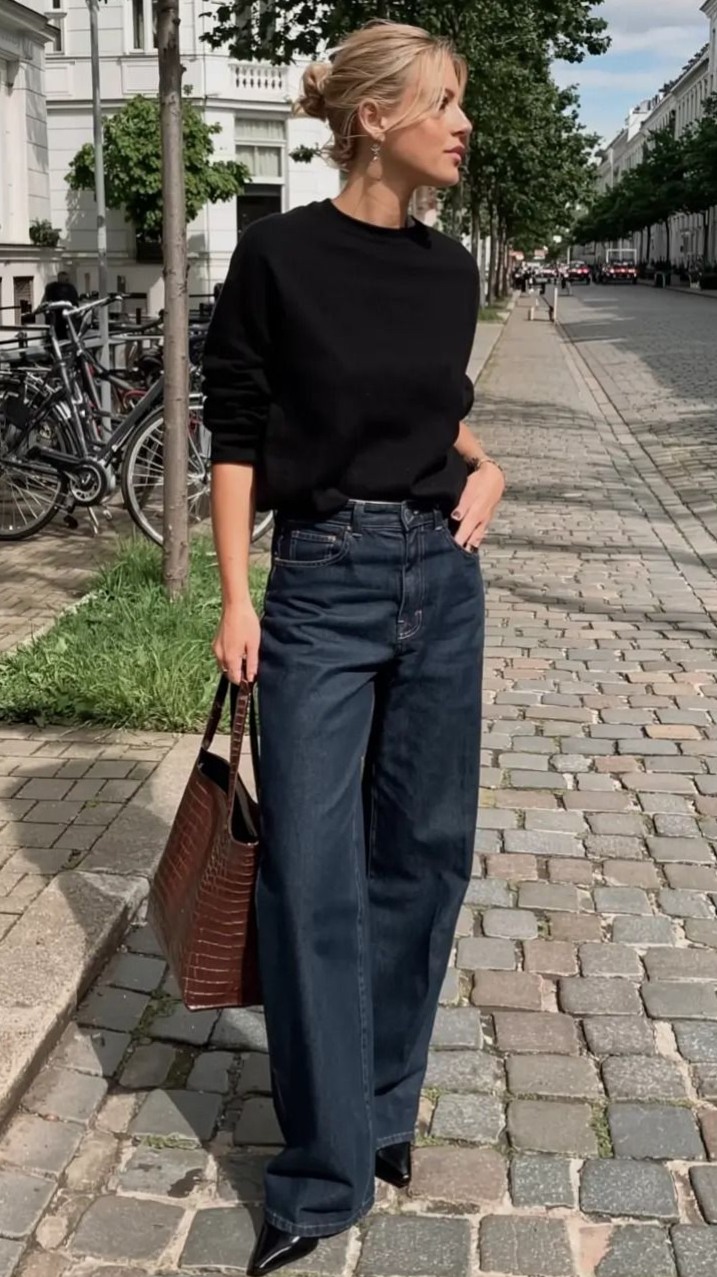 Timeless Elegance: Wide Leg Jeans Styles for Every Figure — romanticizing connec 109