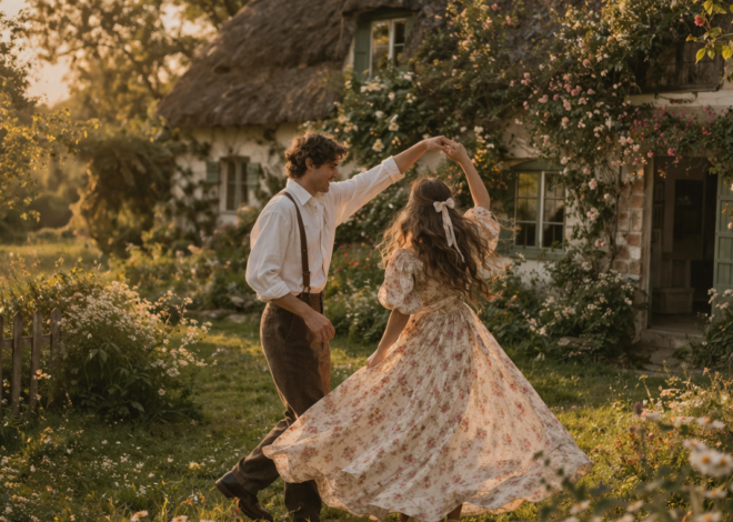 A Dance of Souls in Soft, Golden Light ⟐ love language visuals 371