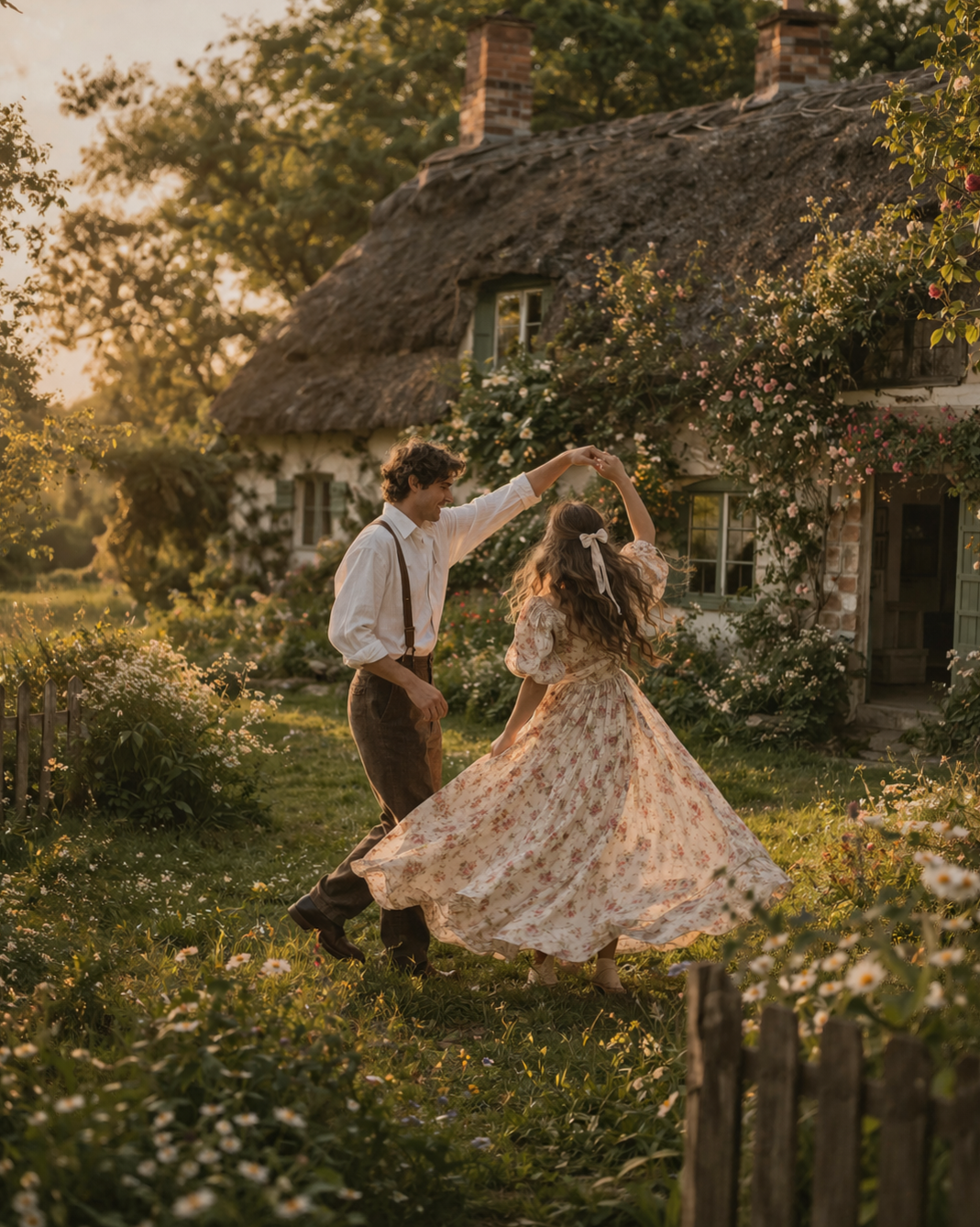 A Dance of Souls in Soft, Golden Light ⟐ love language visuals 371