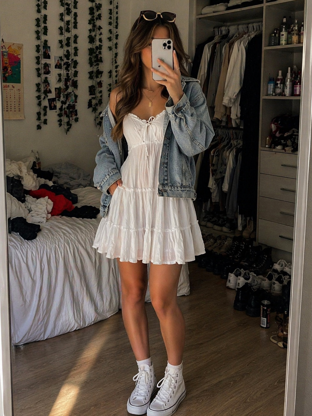 aesthetic mood booster: 🔮 Soft Girl Romance: Denim & Dress Soul Connections 533