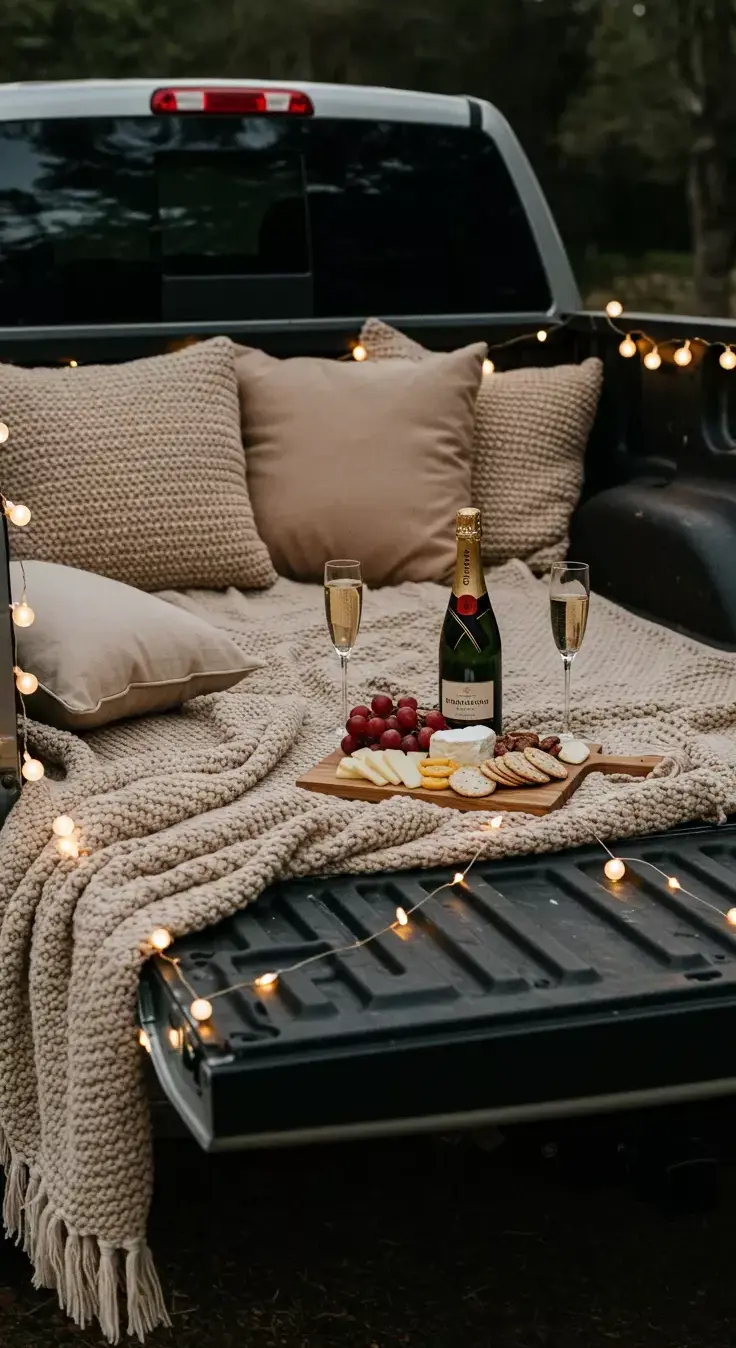aesthetic mood booster • Truck Bed Tryst Beneath Celestial Canopy 🖼️ 🎧 409