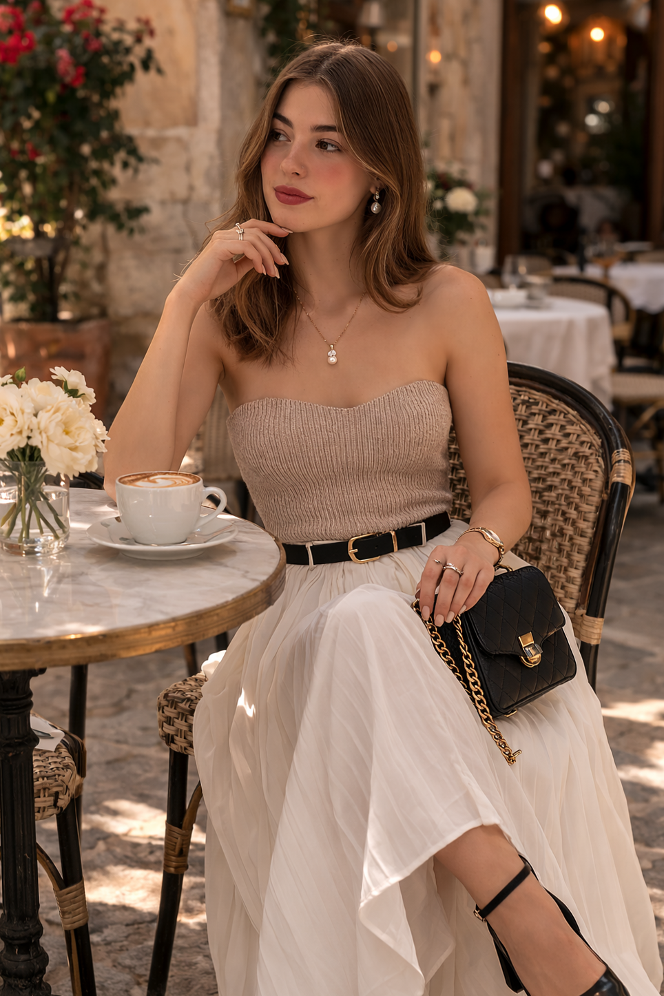 ✦ art of modern romance ✦ Fated Encounters: Timeless Café Style for Soulful Summ 586