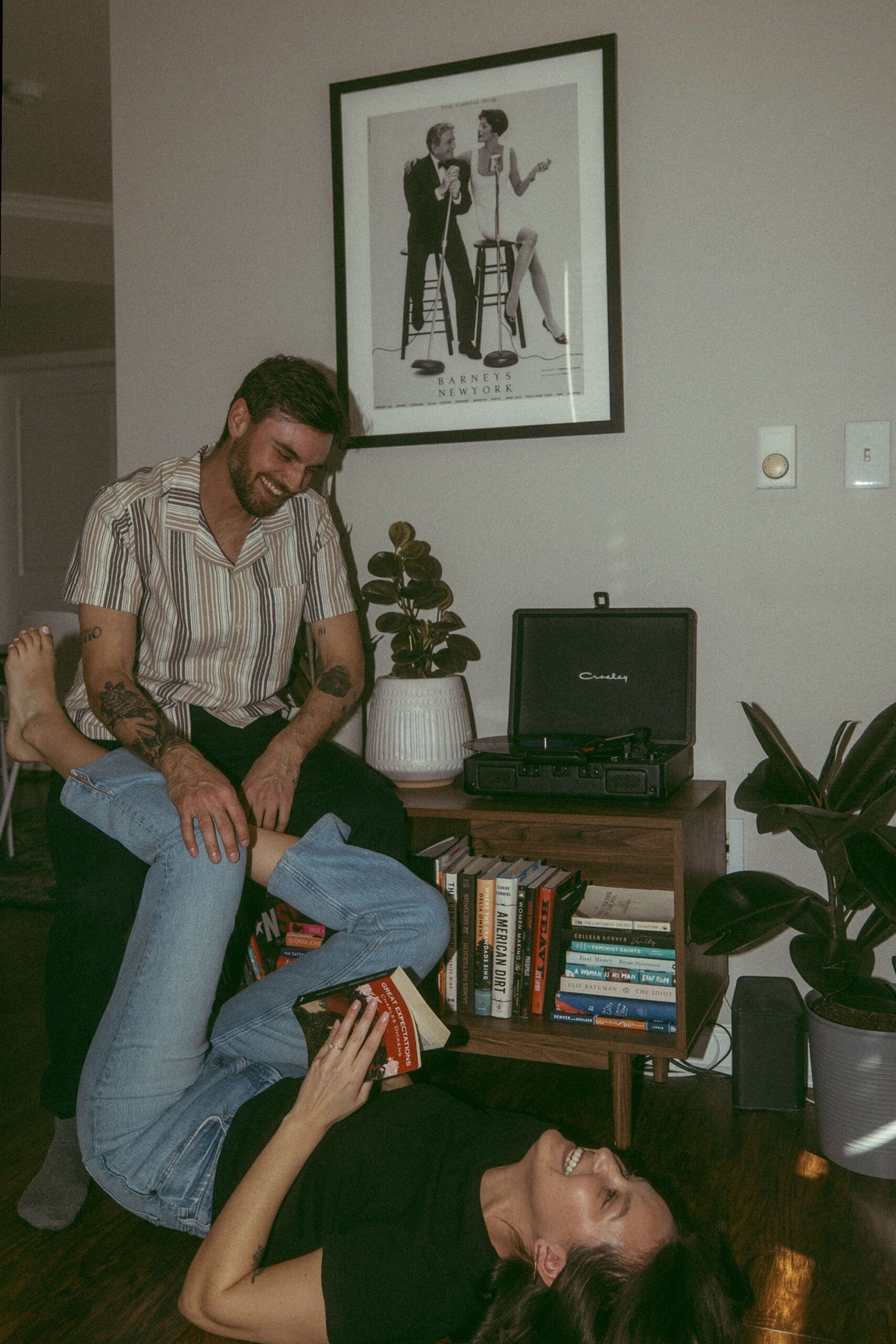 ✦ art of modern romance ✦ Playful & Candid Engagement Photos at Home | Colorado  486