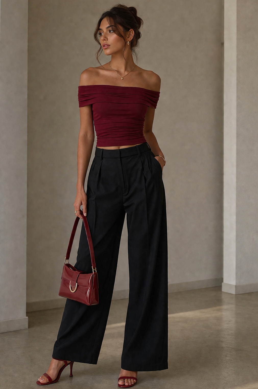 Burgundy & Black Elegance: Discover Your Soulful Style Persona — 🛋️ 225