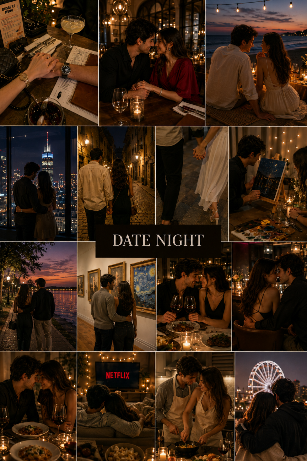Celestial Connections: Enchanted Evening Ideas for Soulful Pairs | 🖤 🖤 couple go 929