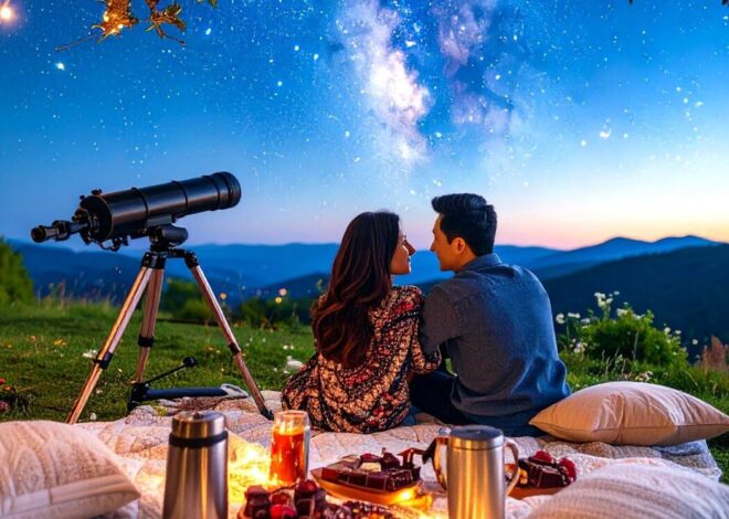 🖤 ♟️ ✦ Celestial Romance: Backyard Stargazing Picnic & Timeless 21st Wedding Ann 452