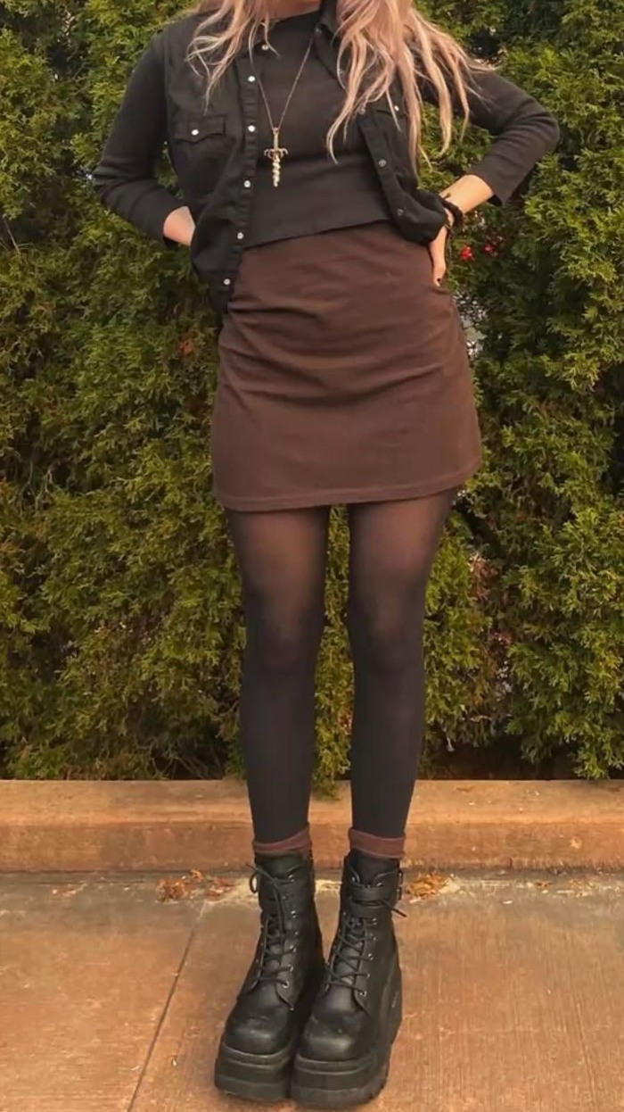 ✨ Chic Harmony: Dress, Tights, Boots for Soulful Style | romanticizing connectio 328