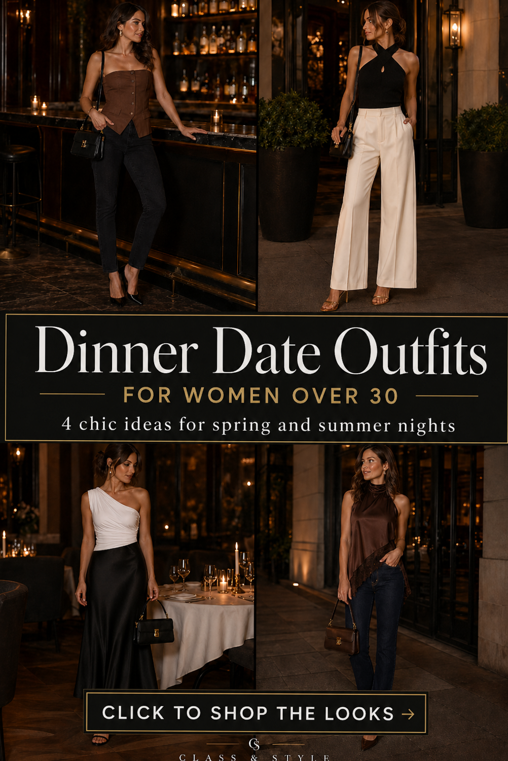 Chic Spring Dinner Outfits for Women Over 30 | Timeless Romantic Elegance • 🥀 🌃 396