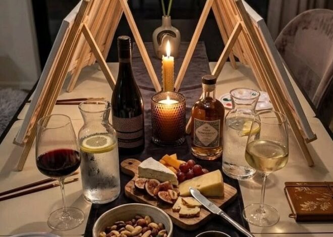 🤍 Couples’ Canvas: Aesthetic Nights with Artful Flavors and Connection | heart-t 371