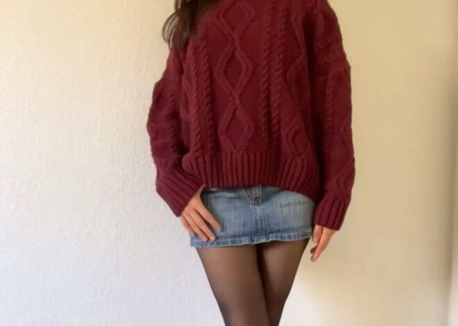 🍷 🕯️ Cozy Autumn Vibe Outfits with Leg Warmers and Knit Sweaters — aesthetic edi 127