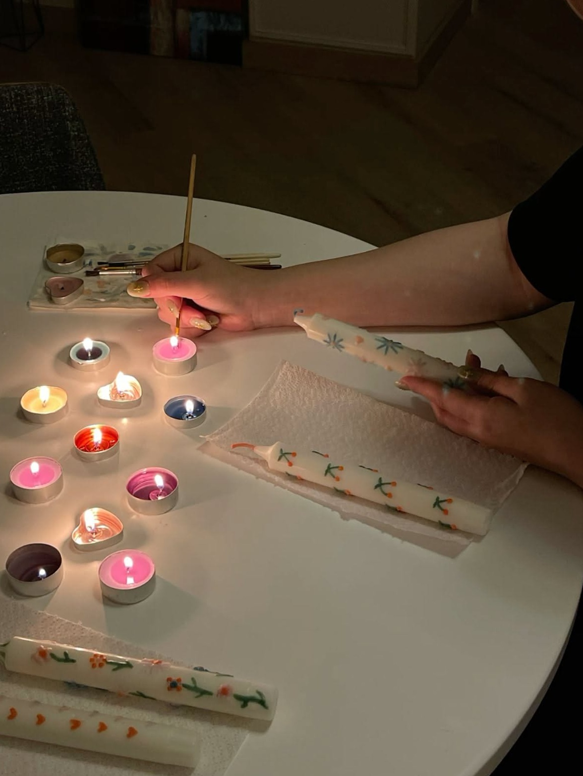 ✦ date night aesthetic ✦ Celestial Strokes: A Romantic Journey in Candlelit Pain 385