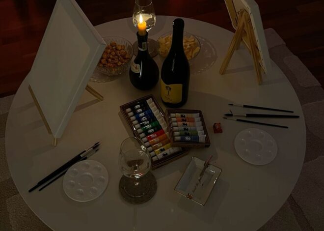 🎭 🎬 ✦ Ethereal Brushstrokes of Us: A Fated Evening in Artful Silence 880