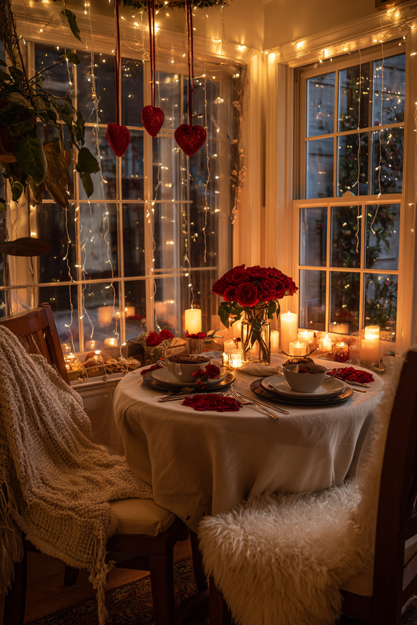 Fate-Forged Evening: A Window Table for Two — 🎻 🤎 439
