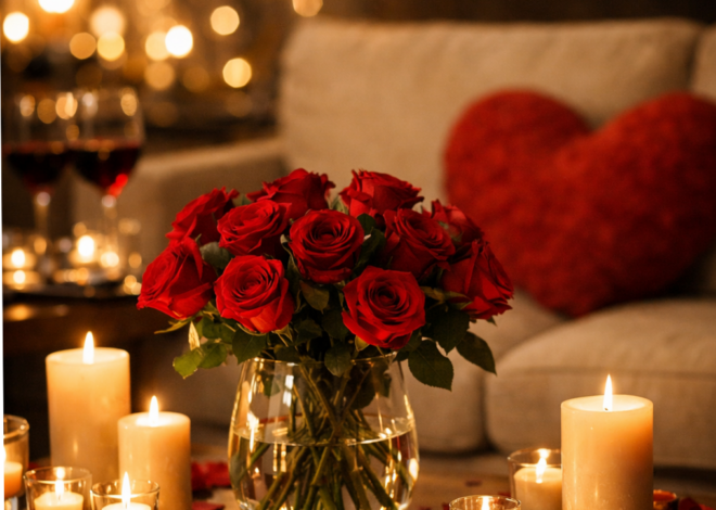 Fate-Forged Romance: Candlelit Elegance with Red Roses for Soulful 2026 V-Day |  883