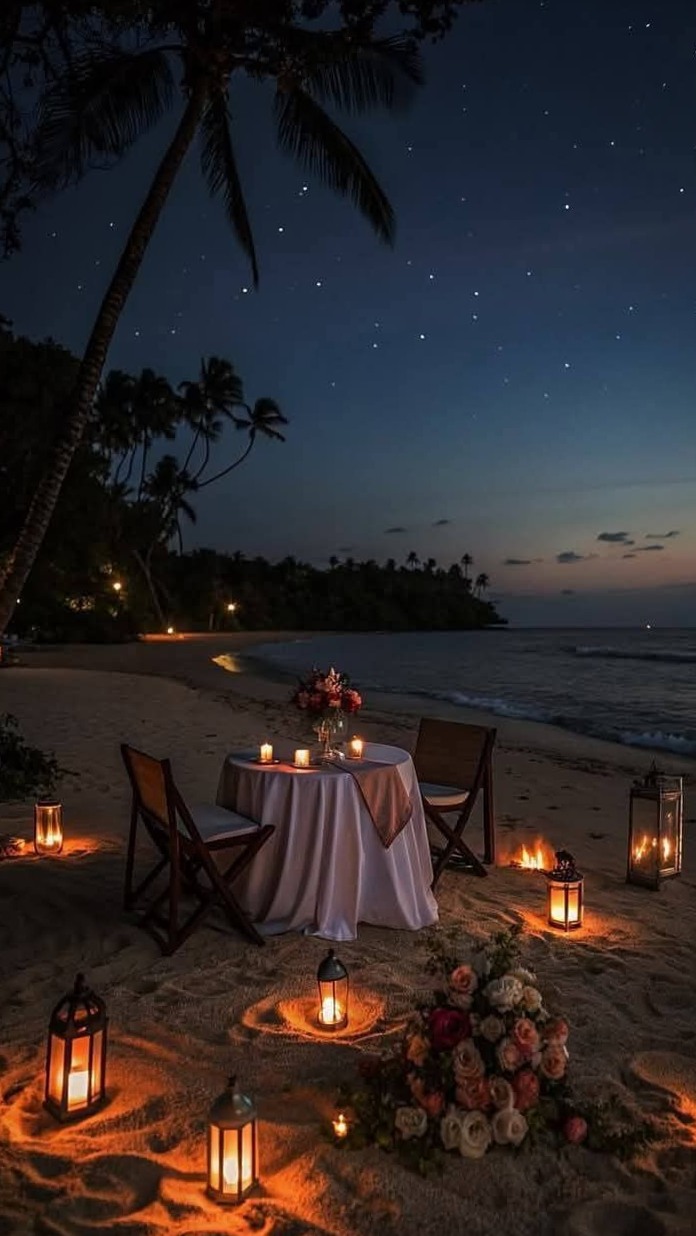 ⊹ Fate’s Private Beach Dinner Under the Moon ⊹ 🥀 🎬 815