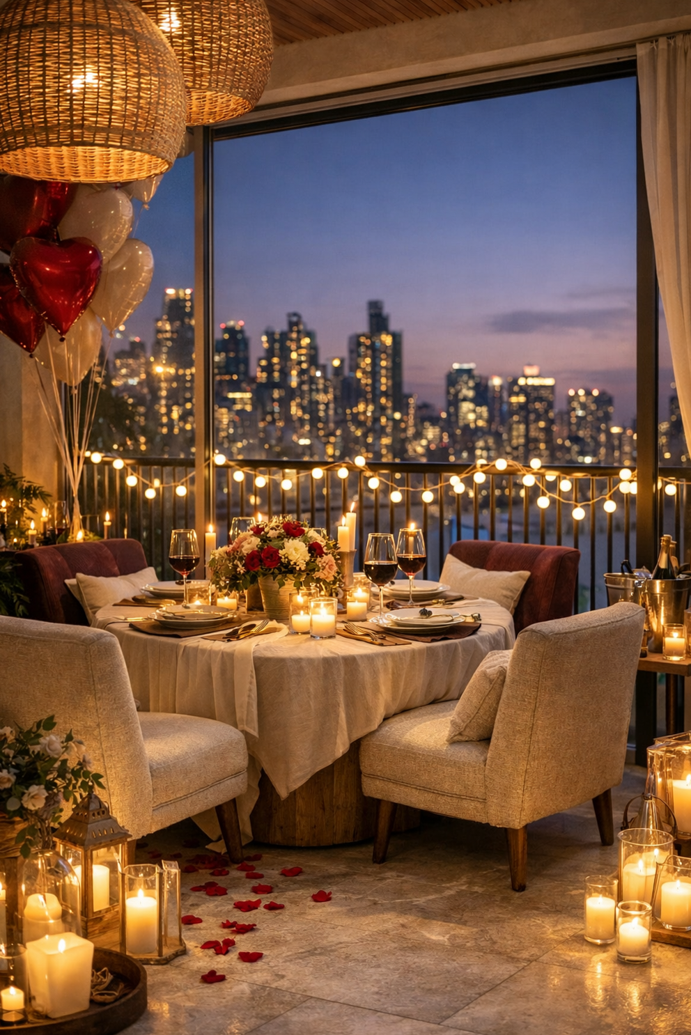 🕯️ 🕯️ Intimate Balcony Dinners: Where Stars Align and Hearts Whisper | love lang 163