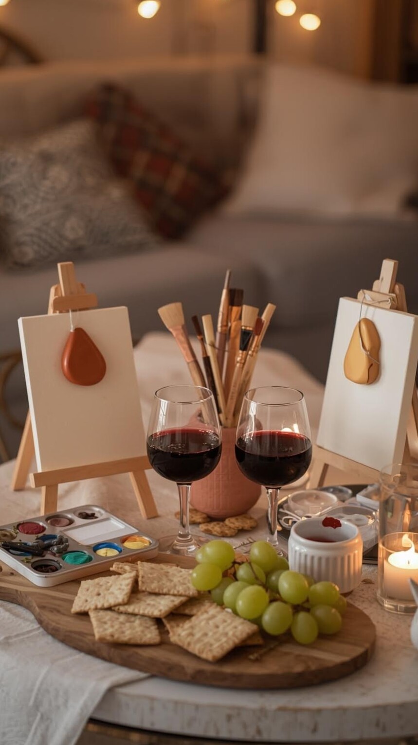 🥀 👁️ Intimate Canvas Moments: Wine, Whispers, and Warmth by Design 839