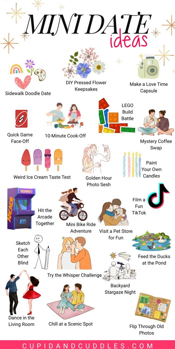 🪴 🏙️ Love on the Clock? Here Are 33 Fun, Mini Date Ideas You Can Do in 30 Minute 923