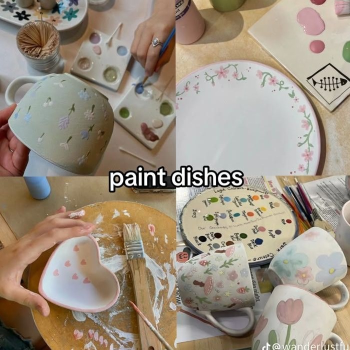 ✦ magnetic energy visual ✦ Paint Dishes as Fate’s Quiet Canvas 🌊 🌱 559