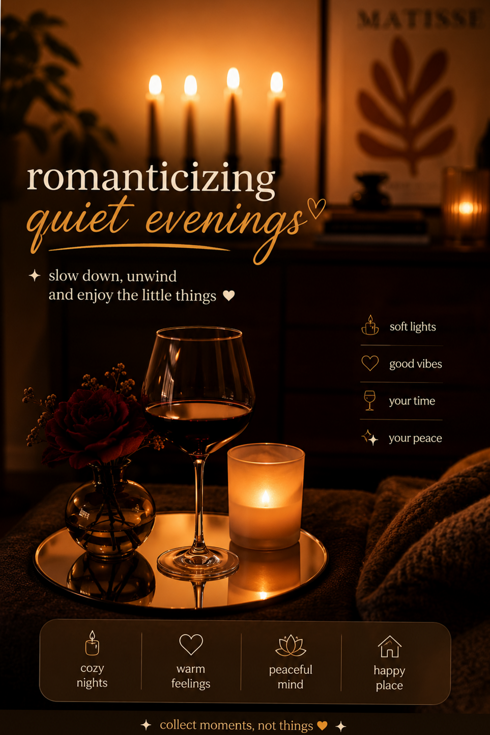mysterious soulmate energy: 📸 🍂 ✨ Romanticizing Quiet Evenings Cozy Night Aesthe 748