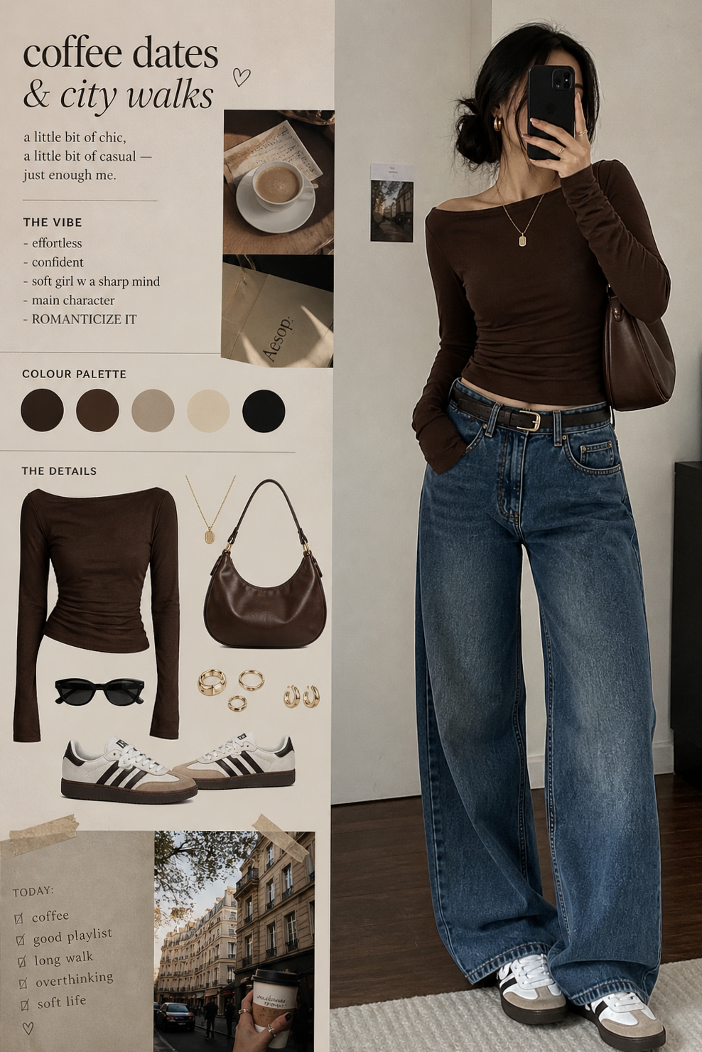 poetry of falling in love • Soft Espresso Aesthetic | Coffee Date Fate Moodboard 242