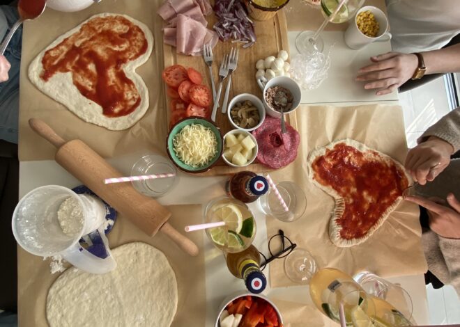 romanticizing connections • Savoring Pizza Night: Where Hearts Align and Flavors 959