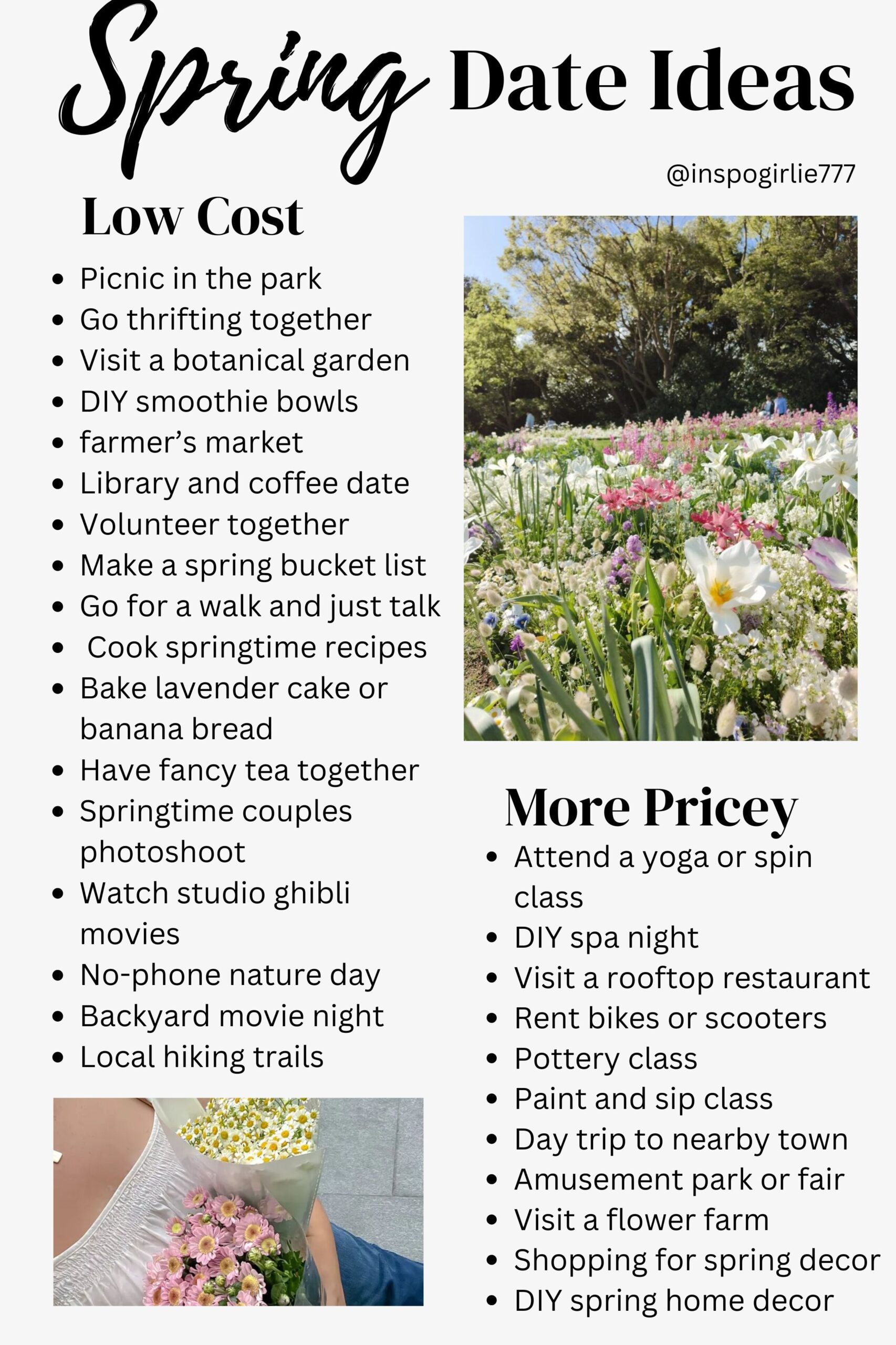 ✦ romanticizing your life ✦ Whispering Spring Dates: Where Fate and Elegance Blo 899