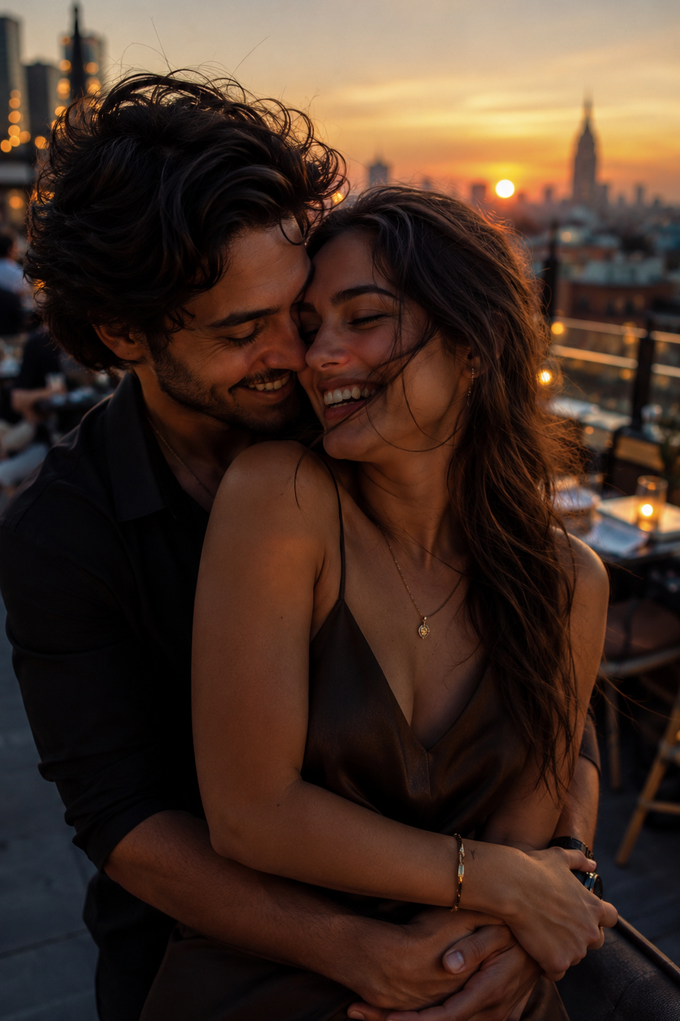 Rooftop Romance at Dusk | Finding Your Perfect Match in Beautiful Moments — love 328