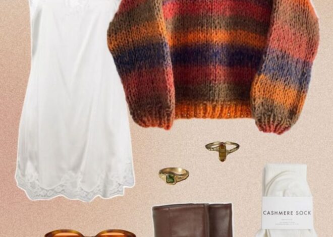 💡 Soulful Autumn Ensemble | Rich Knit, Silken Dress, Timeless Accents — aestheti 130