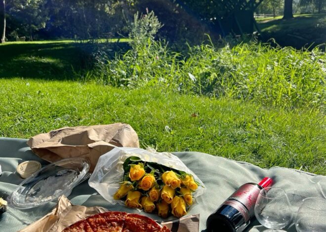 📸 🏙️ Soulful Picnic Under Blooming Skies 391
