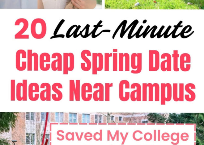 Springtime Soul Connections: 20 Affordable Campus-Adjacent Dates for Kindred Hea 620