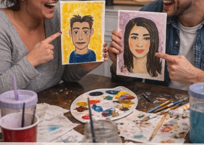 🍷 ❤️‍🔥 Stir Souls With a Paint-Your-Partner Evening at Home | date night aesthet 379