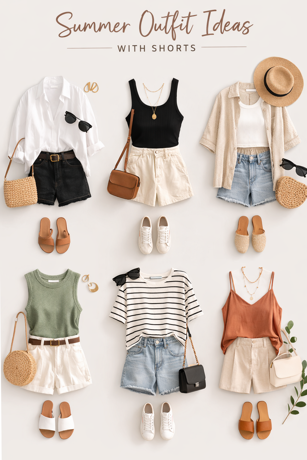 🌙 Summer Shorts Outfits with a Romantic Edge 246