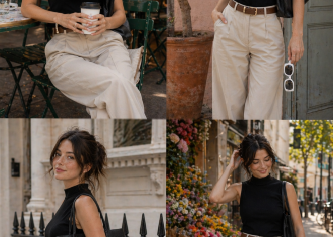 🕯️ Timeless Elegance: Midnight Top & Sand Trousers for Soulful Summer Style | so 667