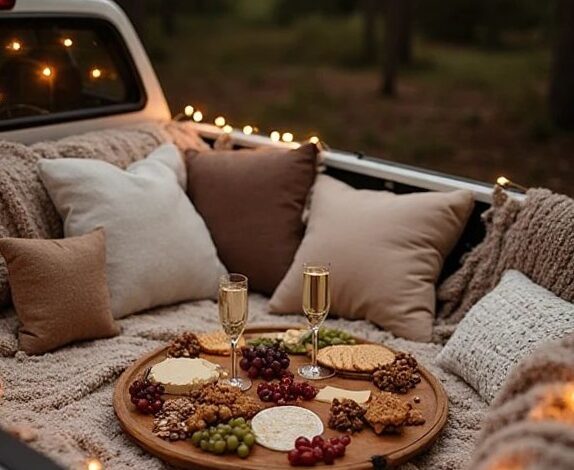 🧠 🌱 Truck Bed Twilight: Elegant Romance Under the Stars — aesthetic edit 473