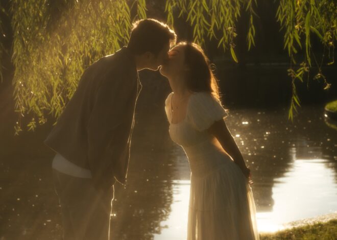 ⊹ Where Hearts Align Boston Public Garden Engagement Photoshoot | Timeless Roman 194