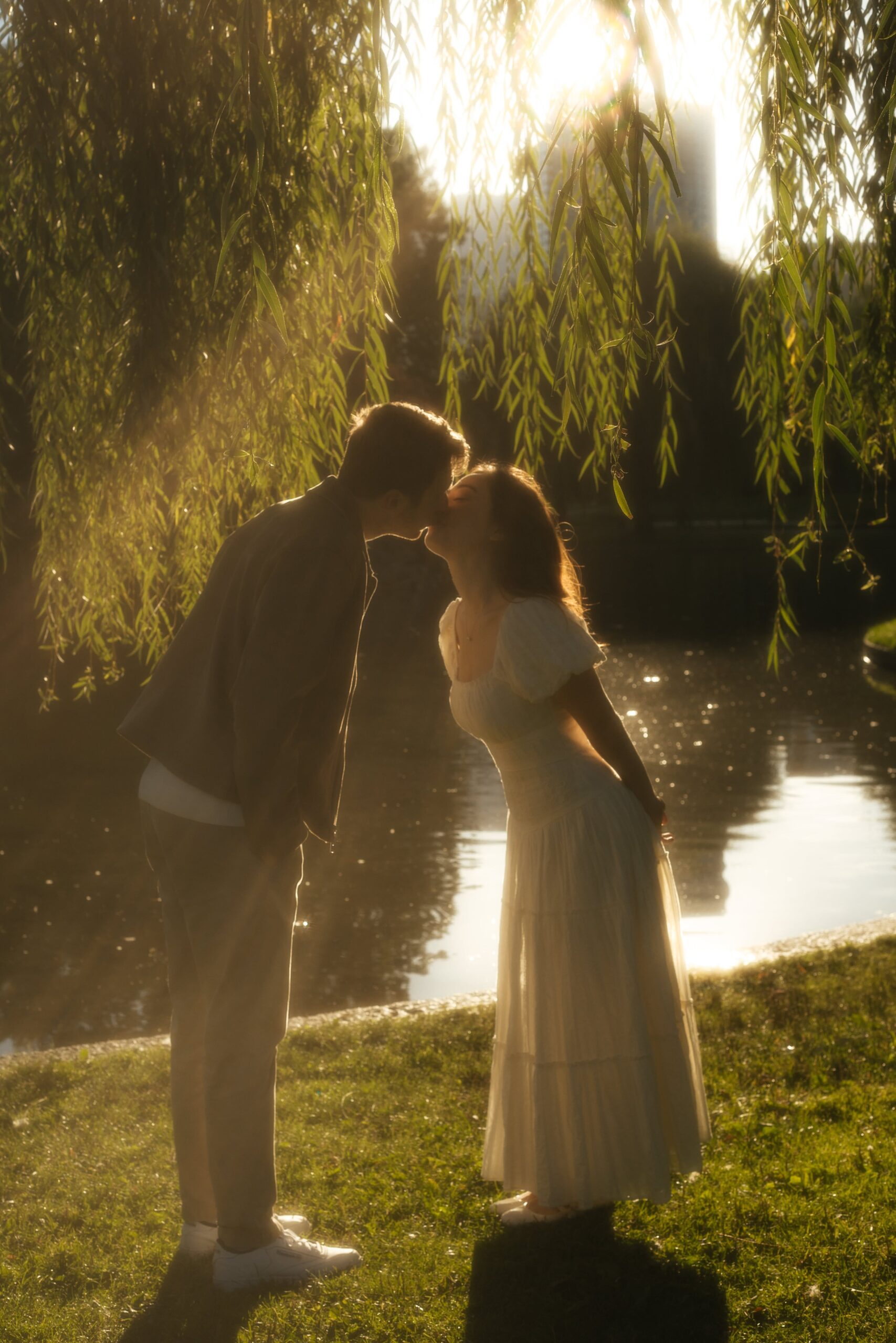 ⊹ Where Hearts Align Boston Public Garden Engagement Photoshoot | Timeless Roman 194