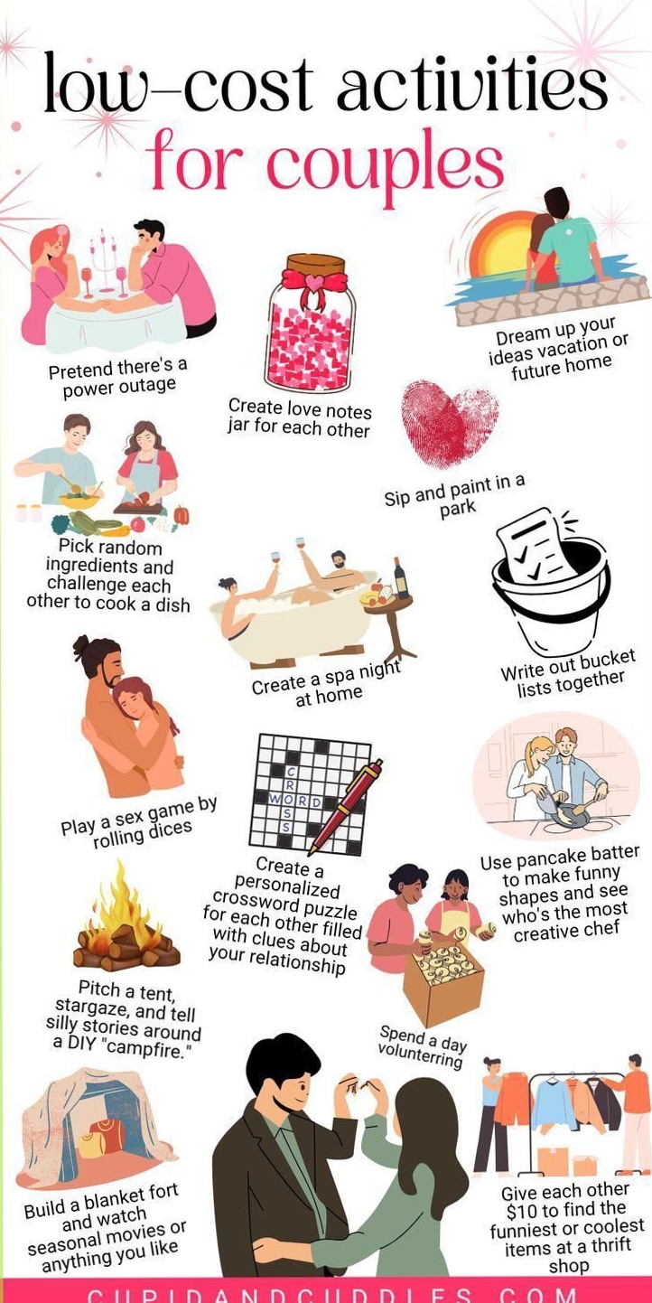 14 Romantic Low Cost Activities for Couples To Fall In Love Without Falling • 💌  271