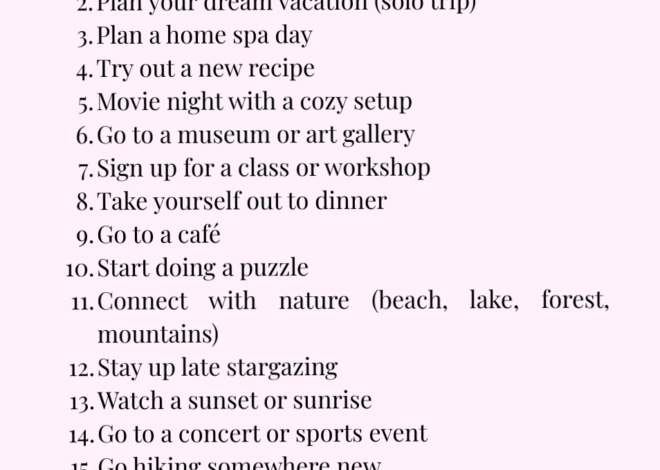 💌 ❤️‍🔥 ⟡ 20 Soulful Solo Date Ideas for Self-Growth & Romantic Living 886