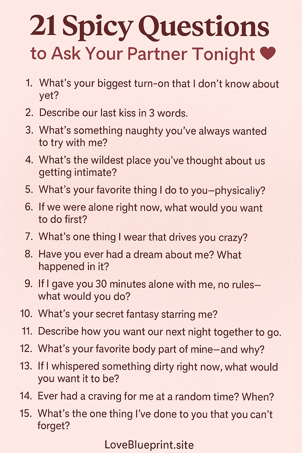 🌊 🧩 ☀️ | 21 Bold Questions to Spark Deeper Romance & Connection Tonight | date n 988