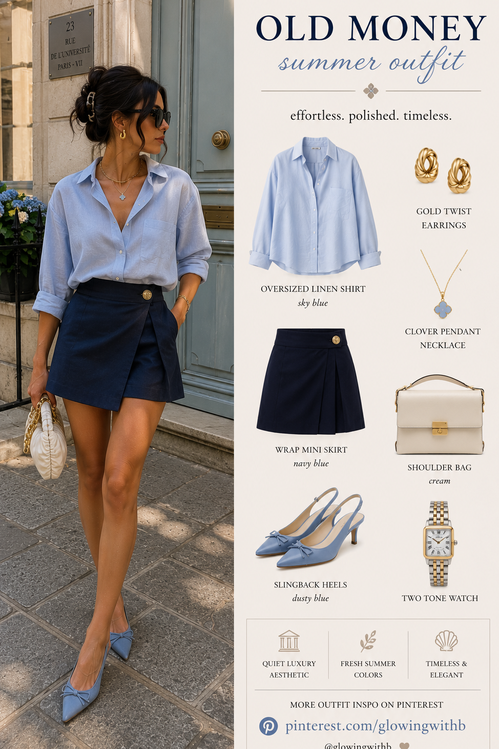 🖼️ 🍂 ⟡ Blue Summer Elegance | Timeless Mini Skirt Romance 🐚 920