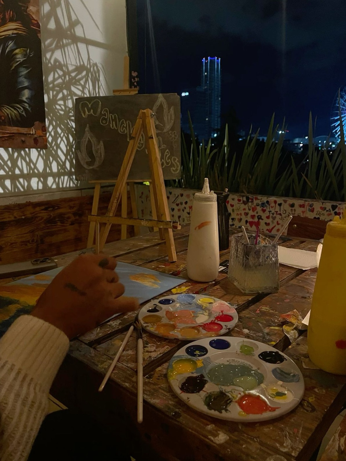 🌌 ⟡ Brushstrokes of Fate: A Romantic Painting Evening Together 198