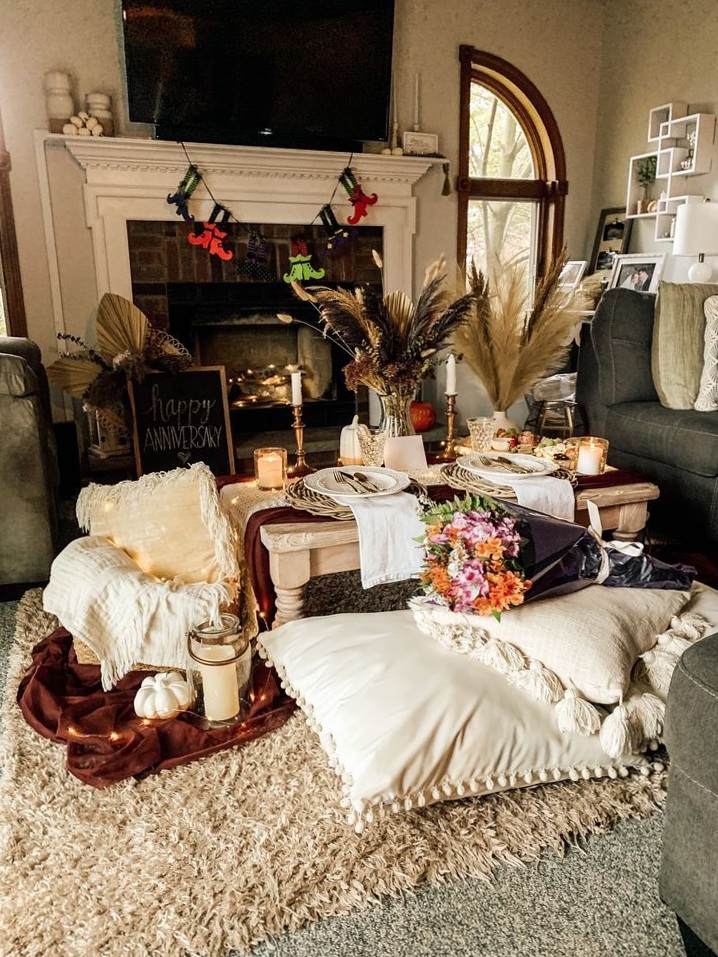 🧿 💫 🦋 Chic Autumn Indoor Picnic for Soulful Connections — aesthetic edit 760