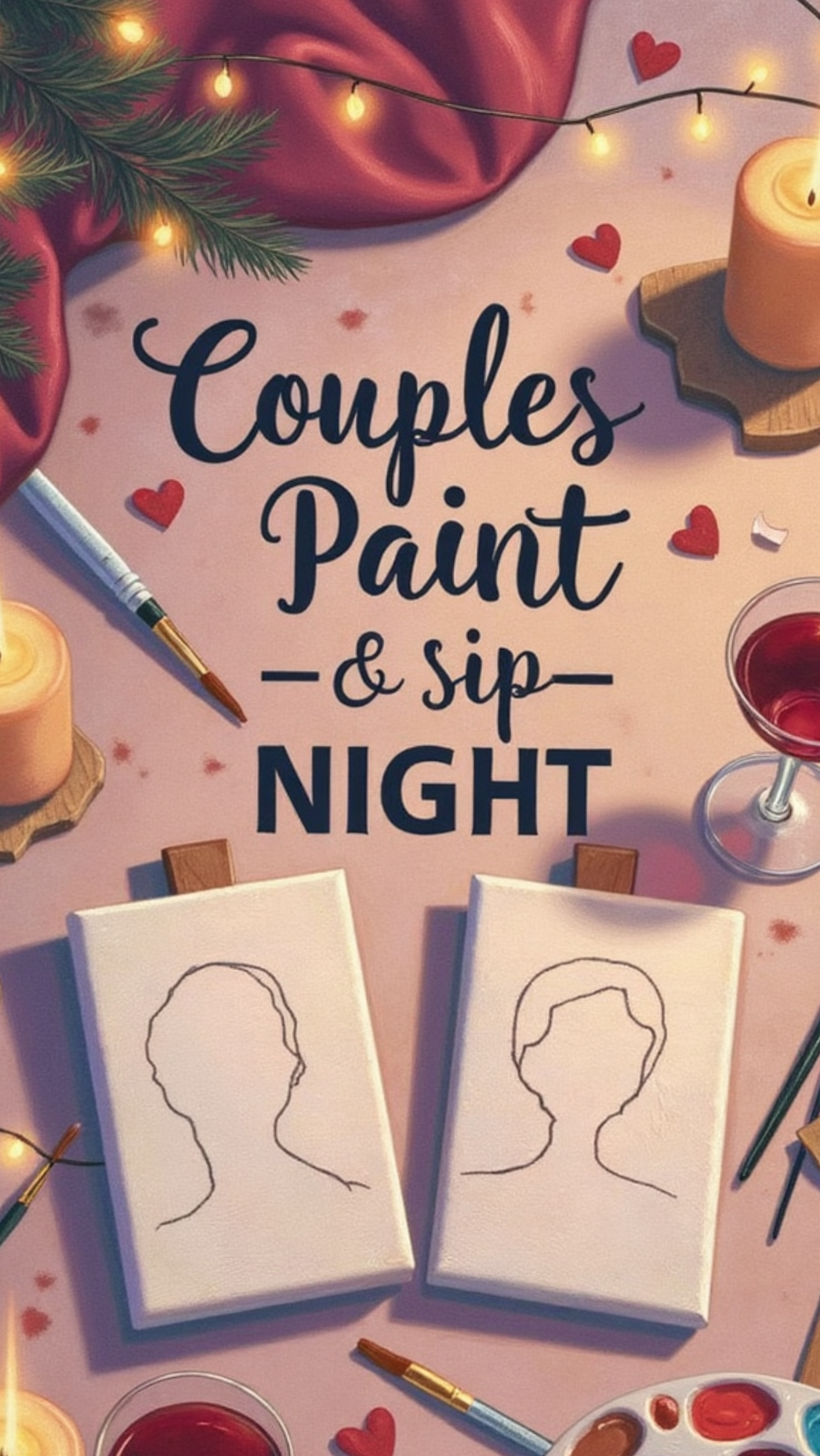 Create Lasting Bonds with a Romantic DIY Paint and Sip Experience — heart-to-hea 587
