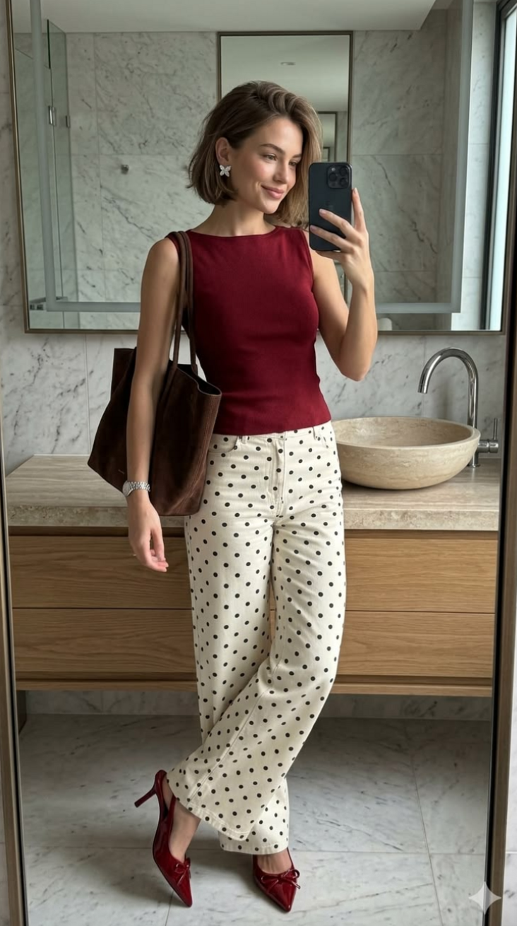 ✦ curated connection vibes ✦ Polka Dot Pants Vibe | Spring Soul Style Capsule 💌 634