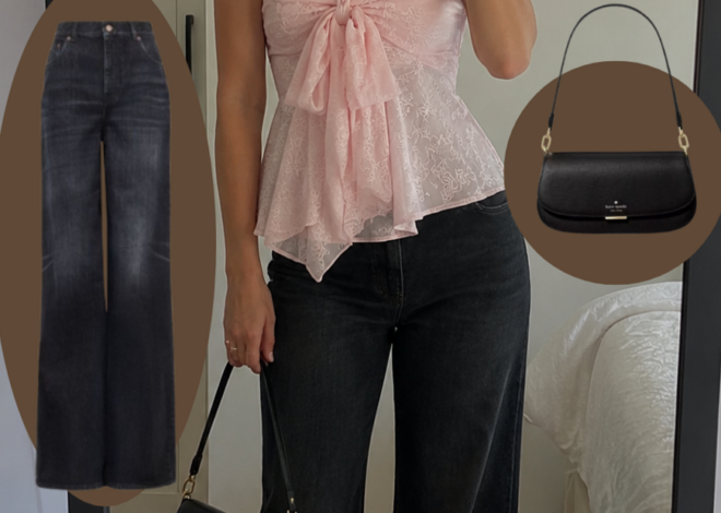 daily aesthetic advice: 🌱 Pink Strapless Top with Dark Denim for Soulful Summer  930