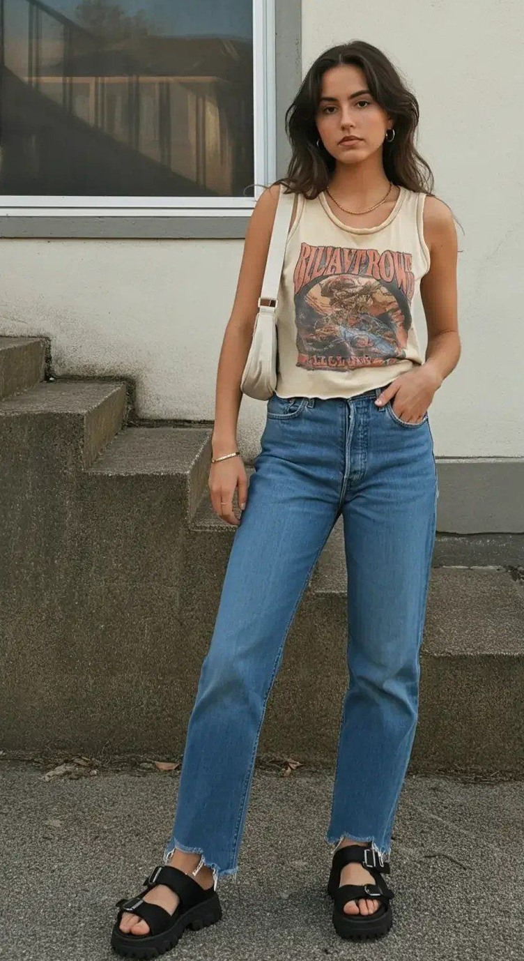 daily aesthetic advice: Timeless Denim Days: 15 Effortless Summer Styles for Sou 469