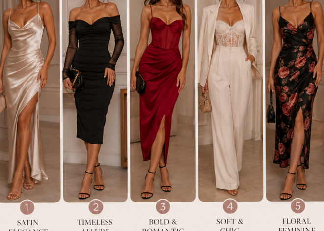🤍 Elegant Evenings: 5 Date Night Looks for Deep Romance & Grace | date night aes 681